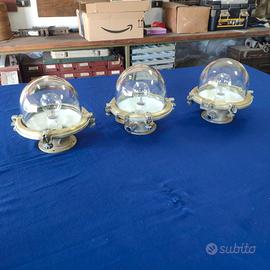 Lampade navali in ottone