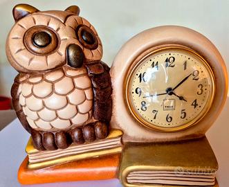 Orologio sveglia Thun Gufo  su libri (con scatola)
