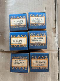 Lotto 6 Lampadine x auto Vintage 6 Volt