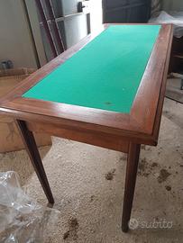 Scrivania Tavolo di legno e vetro