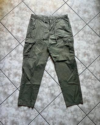 Pantalone Cargo Pull&Bear Verde Khaki Loose Fit 40