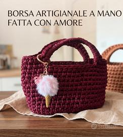 Borsa da polso a uncinetto bordo’