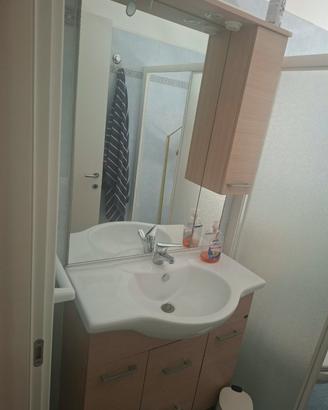 mobiletto Bagno con lavandino e miscelatore 