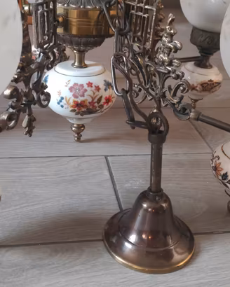 lampadario 5 luci vintage 
