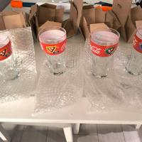 Set di 4 bicchieri nuovi Coca Cola Pizza Lover