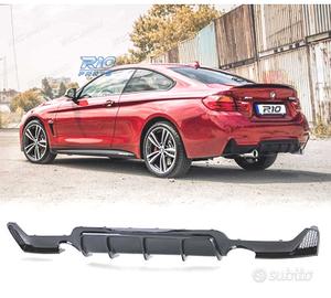 DIFFUSORE BMW F32 F33 F36 LOOK M PERFORMANCE NERO 