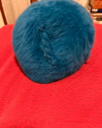 Cappello donna vintage Kangol Design  blu petrolio