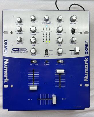 Numark DXM01 Mixer DJ 2 Canali 24bit BPM Counter F