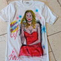 t.shirt aerografata michelle pfeiffer