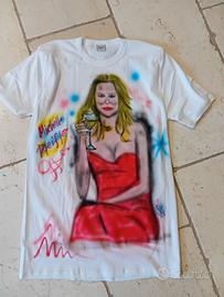 t.shirt aerografata michelle pfeiffer