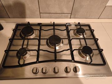 Piano cottura a gas 5 fuochi