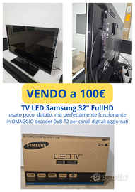TV LED Samsung 32" FullHD + decoder