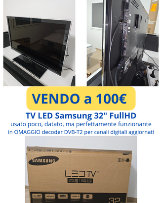 TV LED Samsung 32" FullHD + decoder