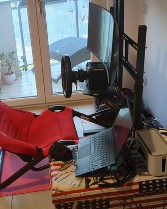 Postazione sim racing completa Playseat Fanatec