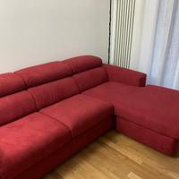 Divano tre posti con penisola