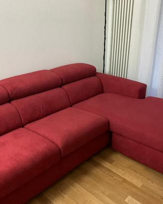 Divano tre posti con penisola