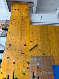 Parete arrampicata
