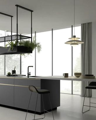 Cucina 3 colonne+angolo+isola | 7,55m come disegno