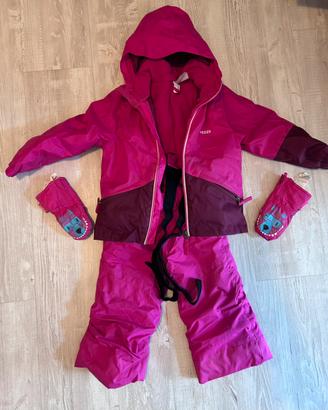 Completo tuta da sci/neve bambina Decathlon 3 anni