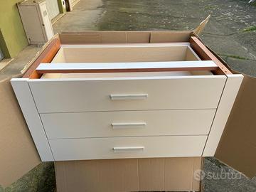 cassettiera interna per armadio tre cassetti