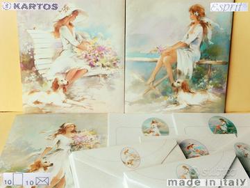 💌 KARTOS Vintage 1970 CARTA da LETTERE Made Italy