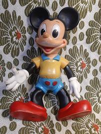 pupazzo gomma topolino,michey mouse,vintage  