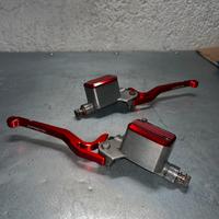 Pompe freno Brembo con ergal rosso Carenzi