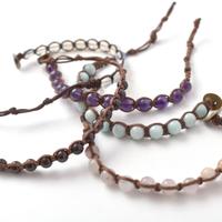 Bracciale Shamballa stile Tamashii pietre naturali