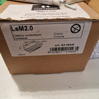 Cestino contenitore cromato