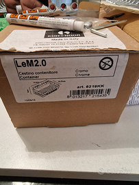 Cestino contenitore cromato