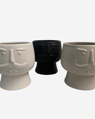 Set 3 vasi cachepot in ceramica – colori assortiti