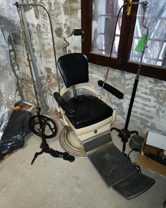 Poltrona Dentistica Vintage Industrial barbiere 