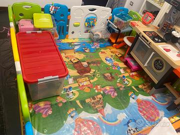 BOX MODULARE 0-5 ANNI +CON TAPPETI MORBIDI