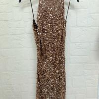 vestito oro con paillettes 