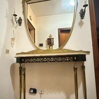 Consolle vintage anni 50/60 con specchiera