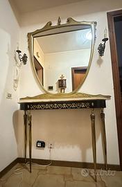 Consolle vintage anni 50/60 con specchiera