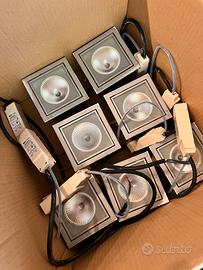 Faretti alogeni con trasformatore con lampadina