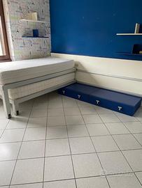 cameretta ragazzi completa di libreria e scrivania