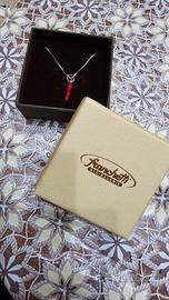 collana in argento con cornicello