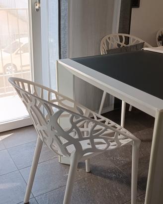 Sedie bianche design da interno