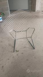  poltrona Diamond chair Harry Bertoia.      
