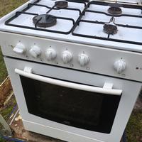 Cucina a gas con fornelli e forno REX