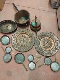 Articoli da cucina in rame di bellezza