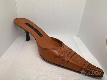 Sabot Pura López n. 37.5 in vera pelle cuoio