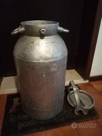 BIDONE LATTE ALLUMINIO VINTAGE