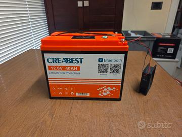 Batteria LiFePO4 12V 40AH Creabest