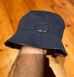 CappelloBucket HUF Reversibile Blu/FantasiaFloreal