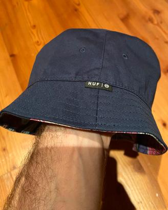 CappelloBucket HUF Reversibile Blu/FantasiaFloreal