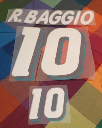 Nameset #10 ROBERTO BAGGIO Italia Mondiali USA 94