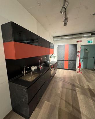 Cucina Febal Casa design nero/rosso